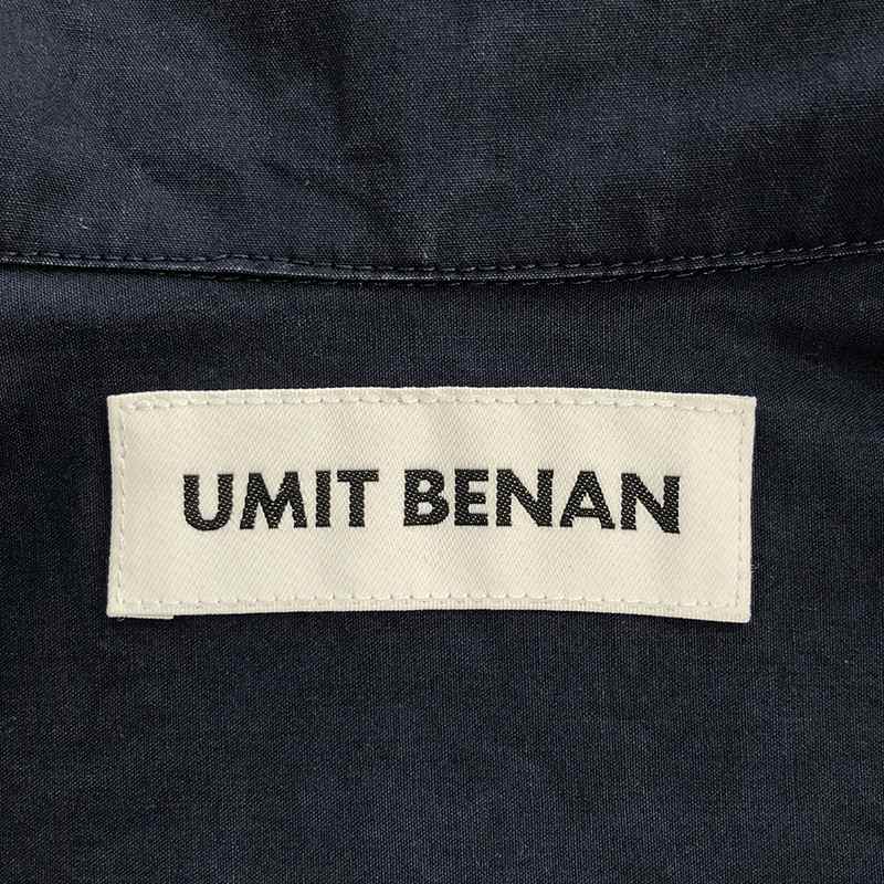 Umit Benan / ウミットベナン コットン ジップアップ 半袖シャツ