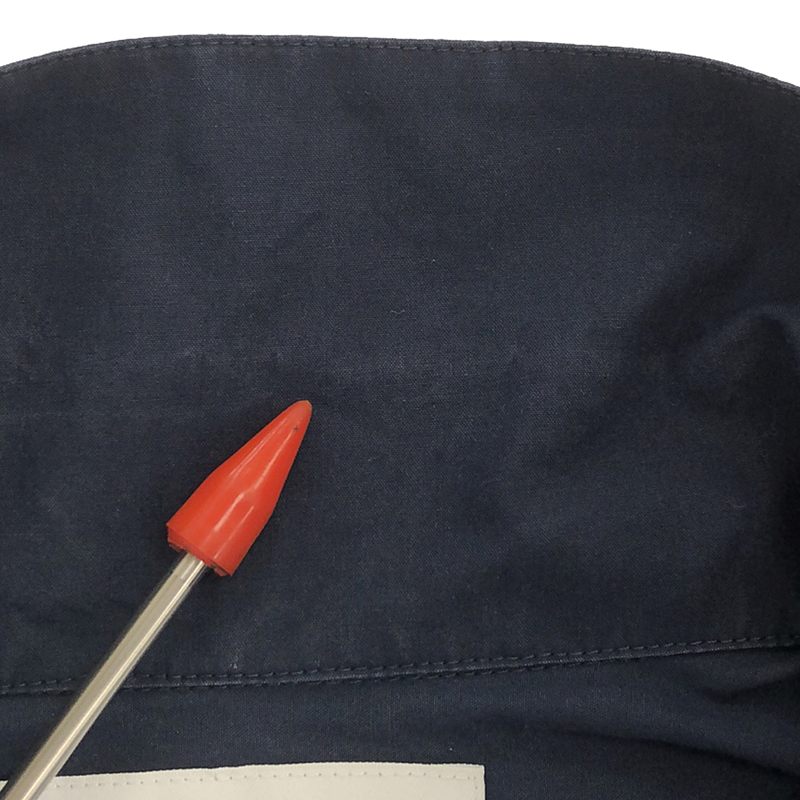 Umit Benan / ウミットベナン コットン ジップアップ 半袖シャツ