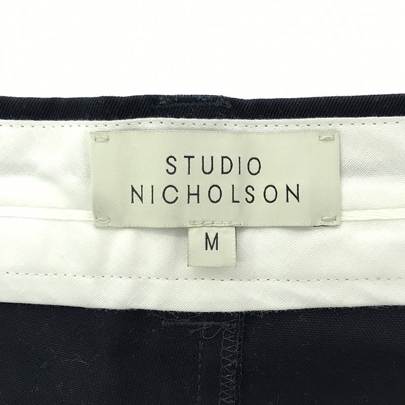 Studio Nicholson / スタジオニコルソン SORTE  PEACHED COTTON TWILL VOLUME PLEAT PANTS ピーチコットンツイル ボリューム プリーツパンツ