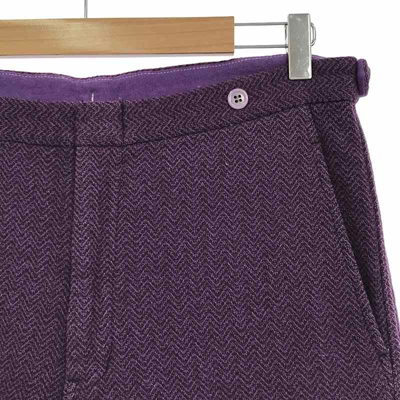 COMME des GARCONS HOMME PLUS / コムデギャルソンオムプリュス ジャガード サイドアジャスター スラックスパンツ