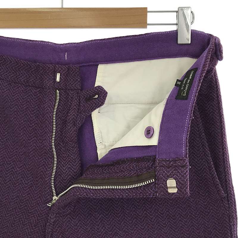 COMME des GARCONS HOMME PLUS / コムデギャルソンオムプリュス ジャガード サイドアジャスター スラックスパンツ