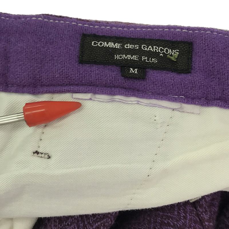 COMME des GARCONS HOMME PLUS / コムデギャルソンオムプリュス ジャガード サイドアジャスター スラックスパンツ