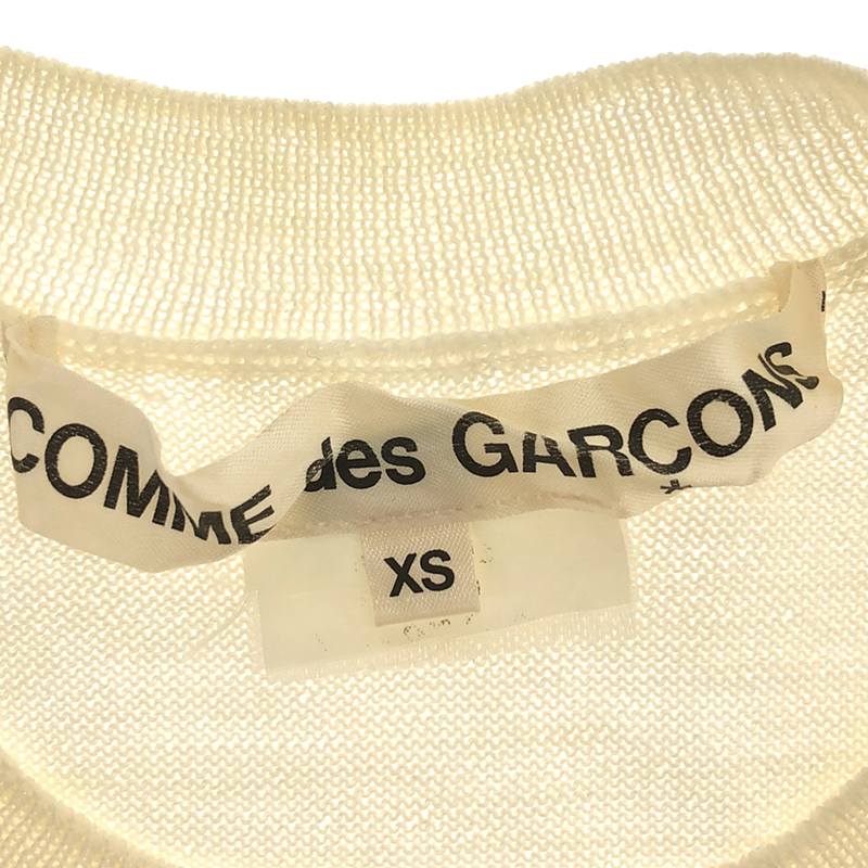 COMME des GARCONS / コムデギャルソン メッシュ ホール クルーネックニット