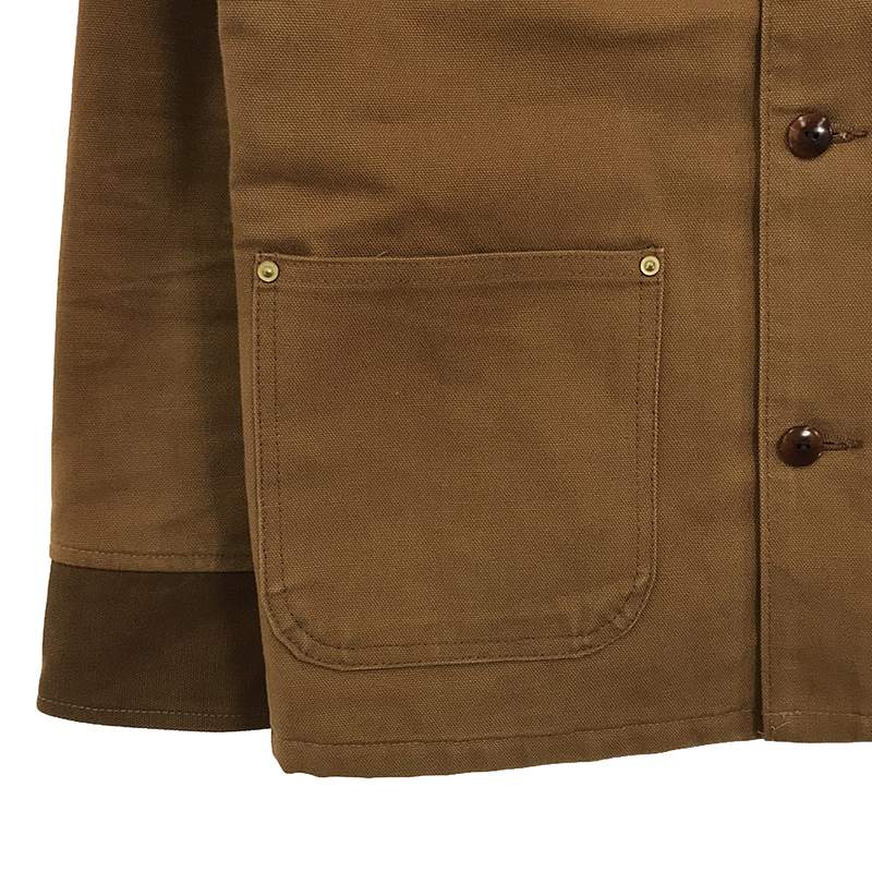 eye JUNYA WATANABE COMME des GARCONS MAN / アイジュンヤワタナベ マン × Carhartt / カーハート  異素材 切替 レザー・ウールパッチ ダック地 ワークジャケット