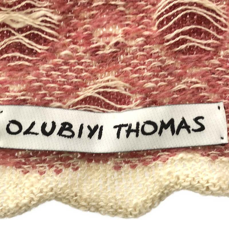 OLUBIYI THOMAS / オルヴィトーマス wool scarf ウール ジャガード ストール マフラー