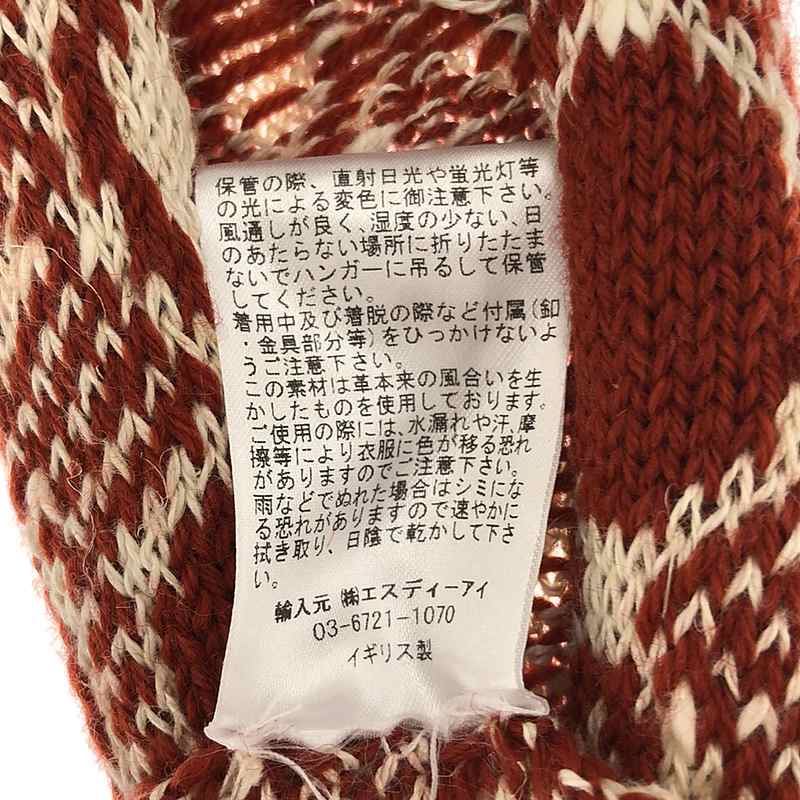 OLUBIYI THOMAS / オルヴィトーマス wool scarf ウール ジャガード ストール マフラー