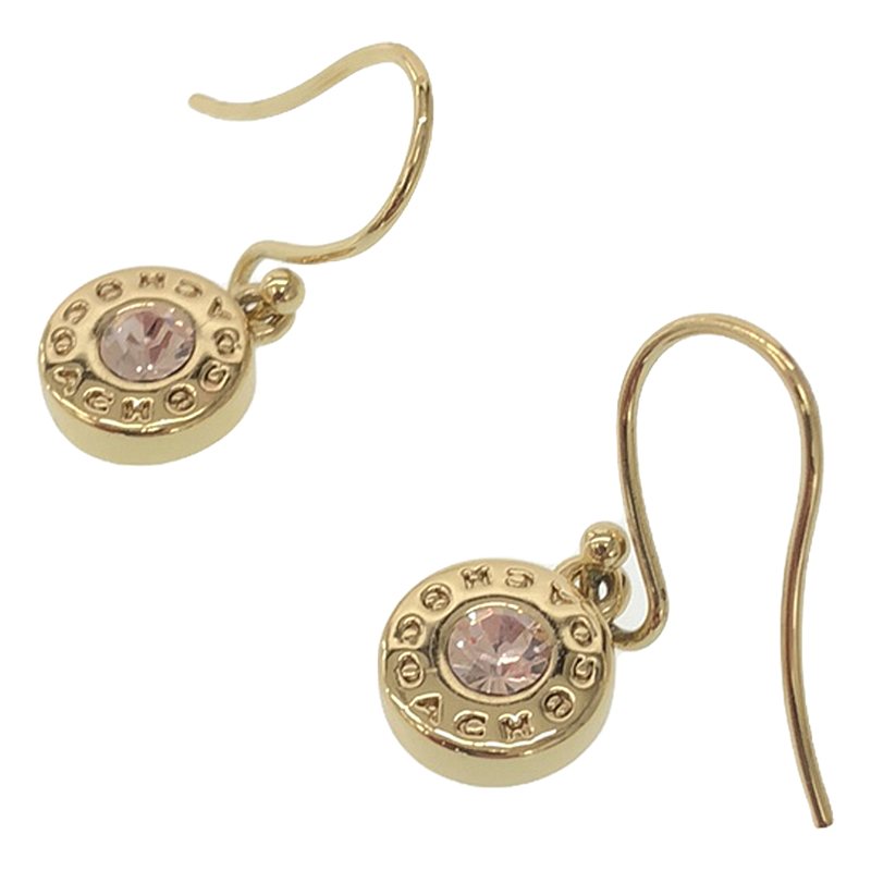 COACH / コーチ サークルロゴ ラインストーン フックピアス