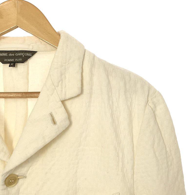 COMME des GARCONS HOMME PLUS / コムデギャルソンオムプリュス セットアップ コットン ポリエステル シングルジャケット / サイドアジャスター スラックスパンツ