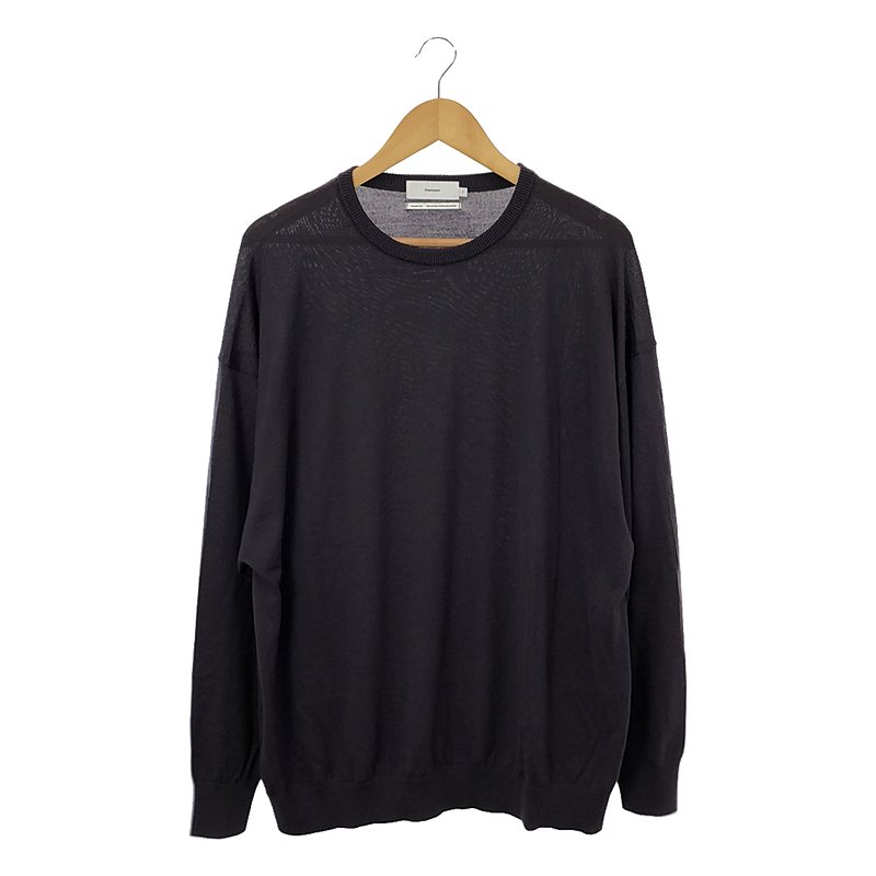 High Gauge Knit Oversized Crew Neck ウール ハイゲージ オーバーサイズ クルーネックニット