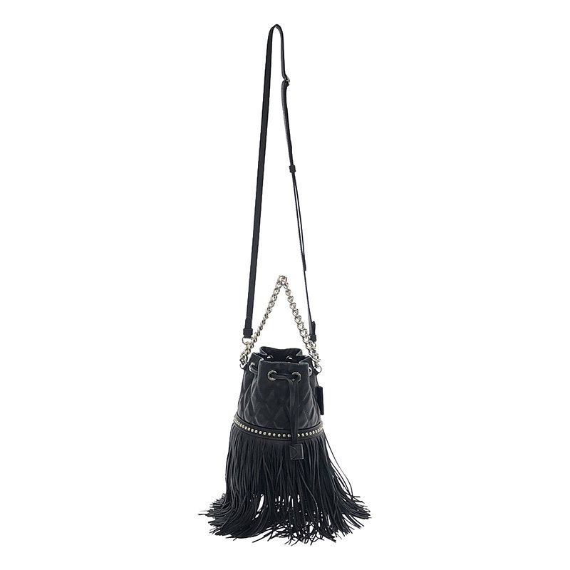 J&M DAVIDSON / ジェイアンドエムデヴィッドソン QUILTED MINI FRINGE STUDS CARNIVAL BAG カーニバル チェーンハンドル ショルダーバッグ