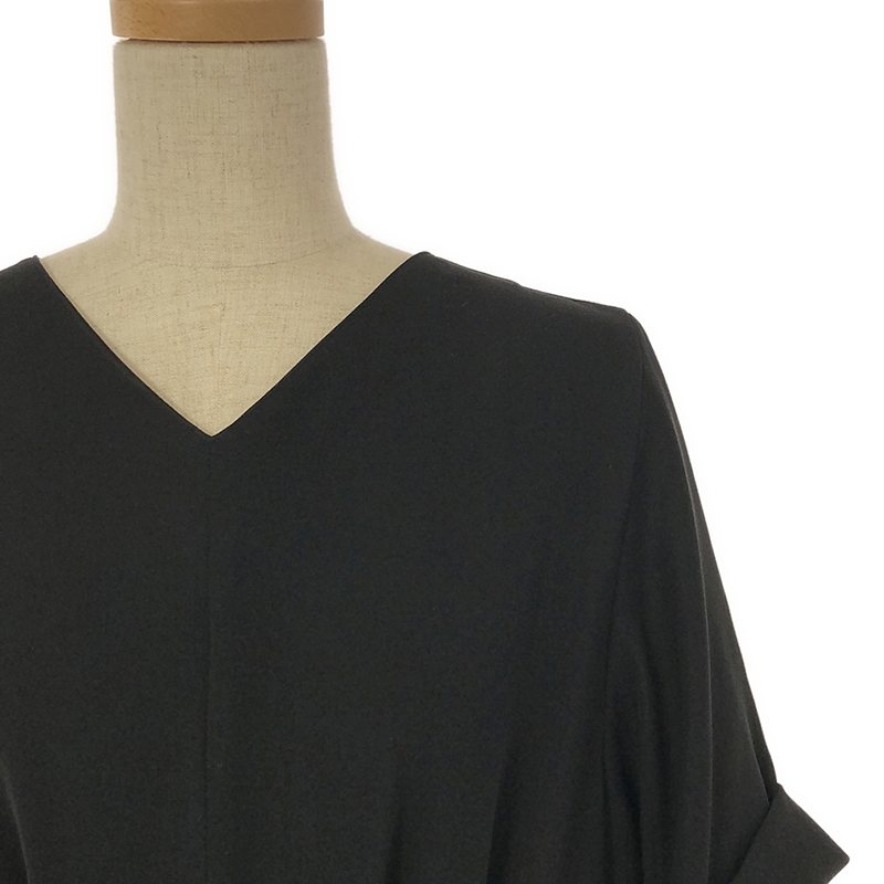 THE DRESS #11 V neck gather one piece Vネック ギャザー