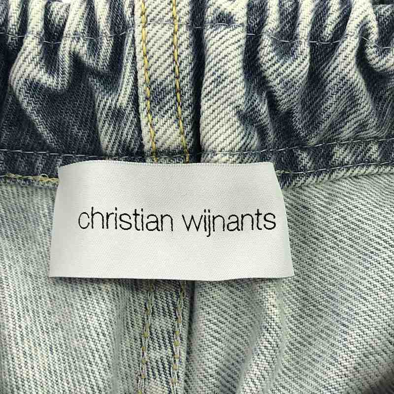 Christian Wijnants / クリスチャンワイナンツ ケミカルウォッシュデニム ショートパンツ