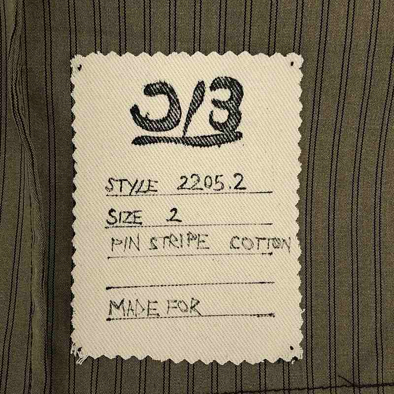 OLUBIYI THOMAS / オルヴィトーマス work wear shirt ストライプ ワークシャツ