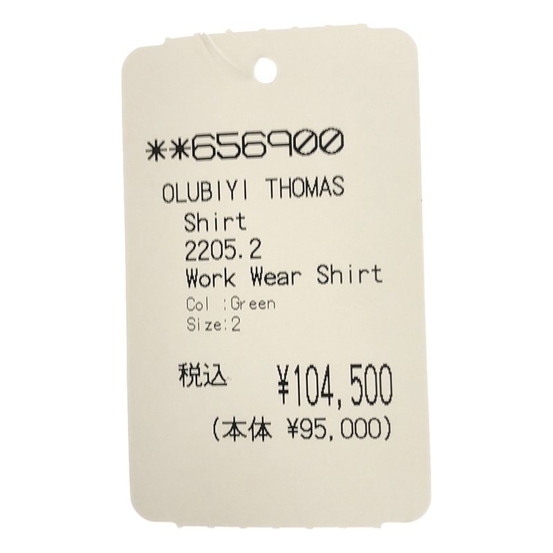 OLUBIYI THOMAS / オルヴィトーマス work wear shirt ストライプ ワークシャツ