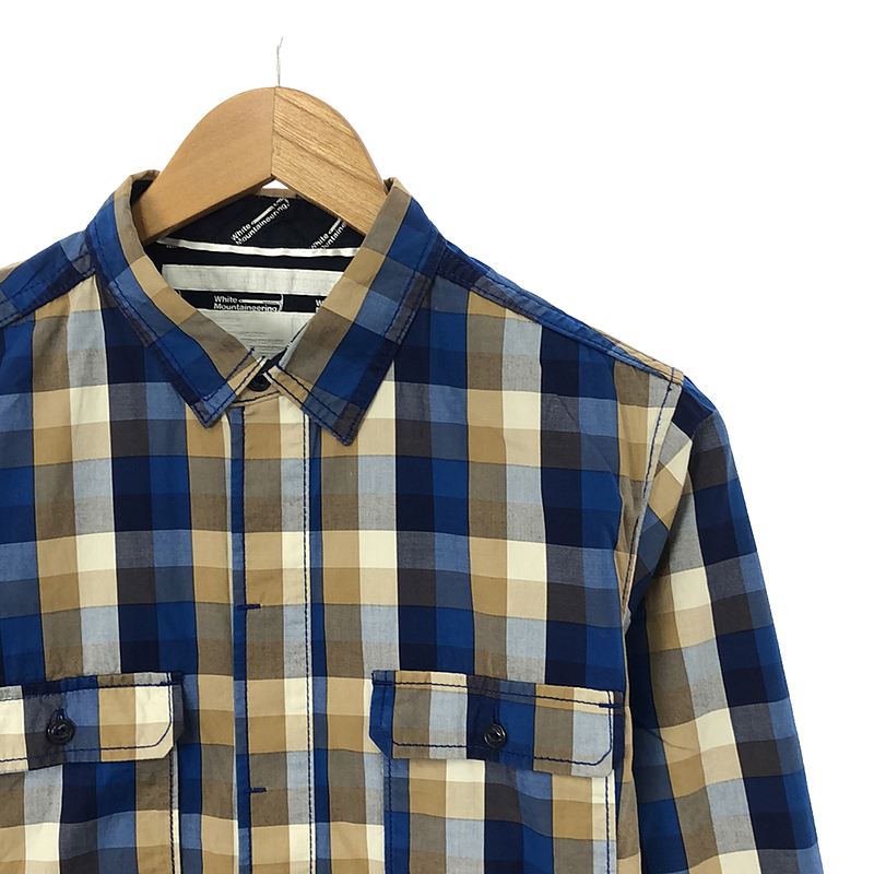 White Mountaineering / ホワイトマウンテニアリング マルチカラーチェック フライフロント シャツ