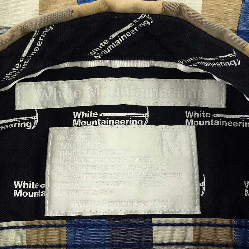White Mountaineering / ホワイトマウンテニアリング マルチカラーチェック フライフロント シャツ