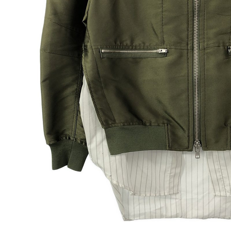 3.1 Phillip Lim / スリーワンフィリップリム ドッキング レイヤード シャツ ボンバージャケット / ブルゾン