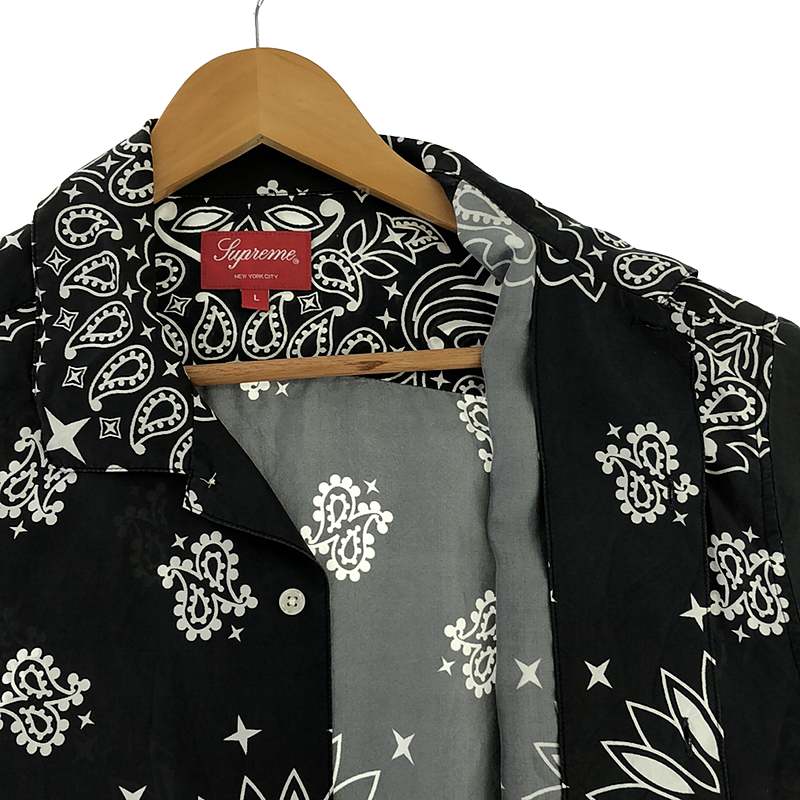 SUPREME / シュプリーム Bandana Silk S/S Shirt / バンダナ ペイズリー シルク オープンカラー シャツ