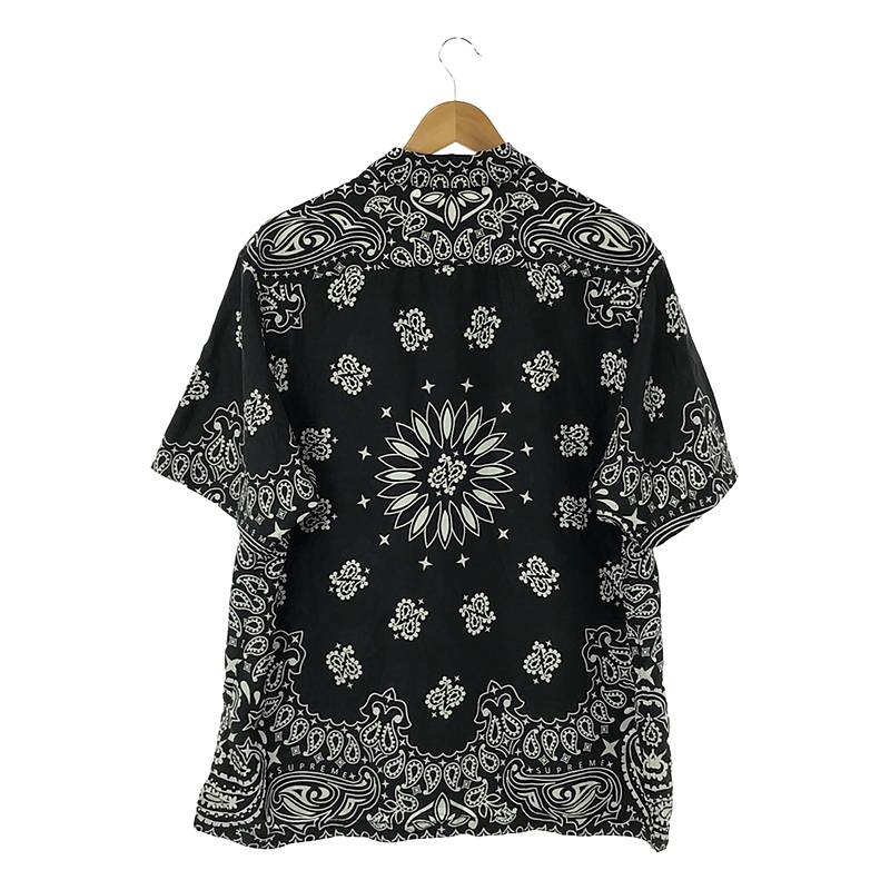 SUPREME / シュプリーム Bandana Silk S/S Shirt / バンダナ ペイズリー シルク オープンカラー シャツ