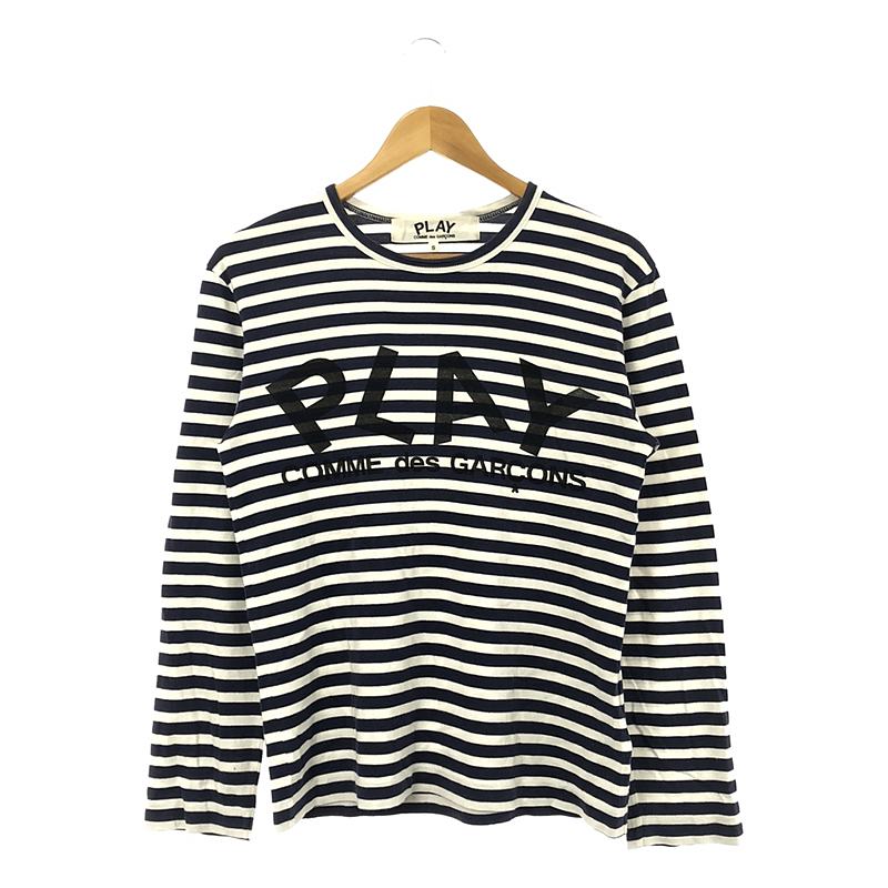 古着通販】PLAY COMME des GARÇONS ボーダー ロンT ワンポイント