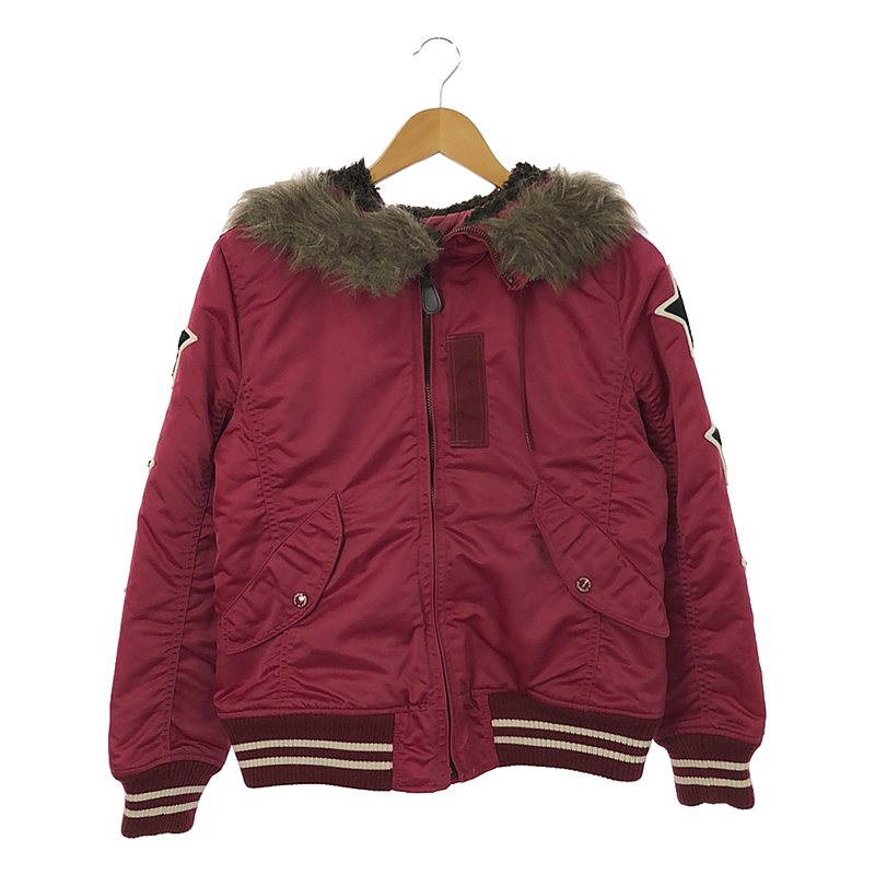 人気！極美品ヒステリックグラマー プリマロフト ガールワッペンジャケット N2B HYSTERIC GLAMOUR ヒステリックグラマー 02193AB08 TRIANGLE