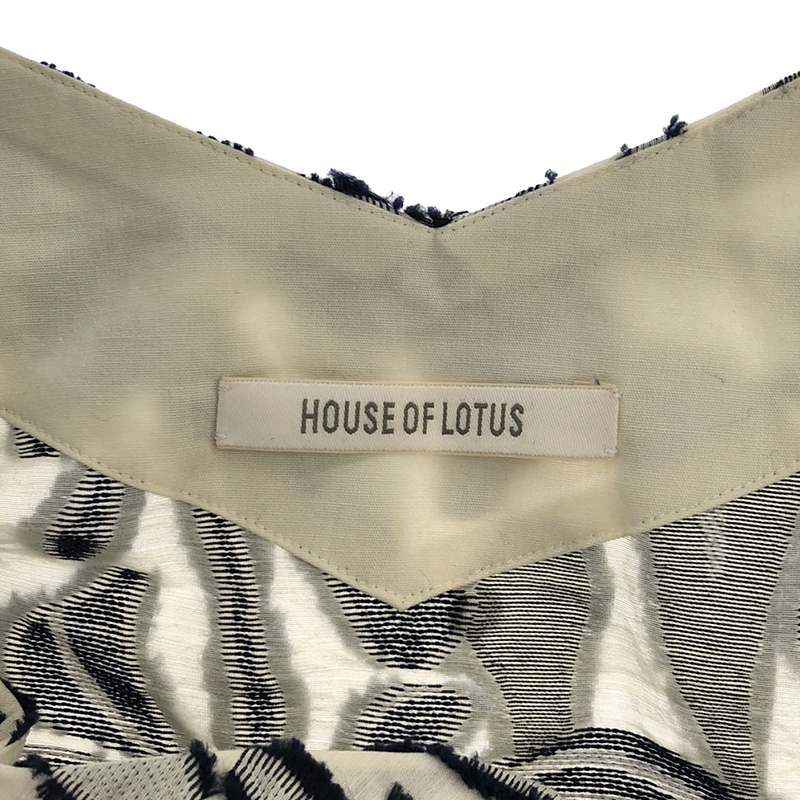 HOUSE OF LOTUS / ハウスオブロータス カットジャカードワンピース