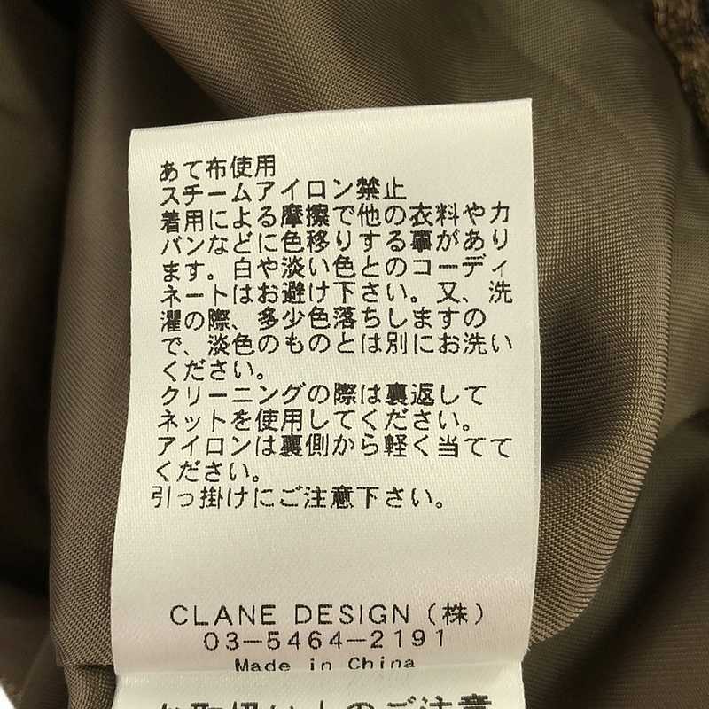 CLANE / クラネ LAYER TWEED H/W SHORT PANTS / レイヤーツイード ショートパンツ /総裏地