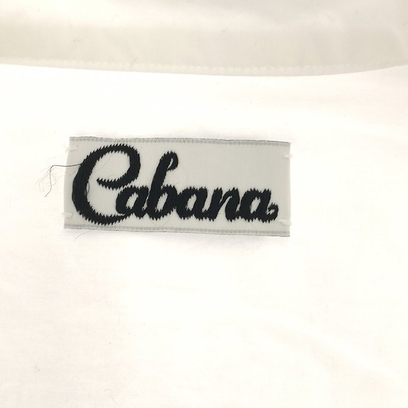 Cabana / カバナ コットン レース切替 ジップ シャツ ワンピース コート