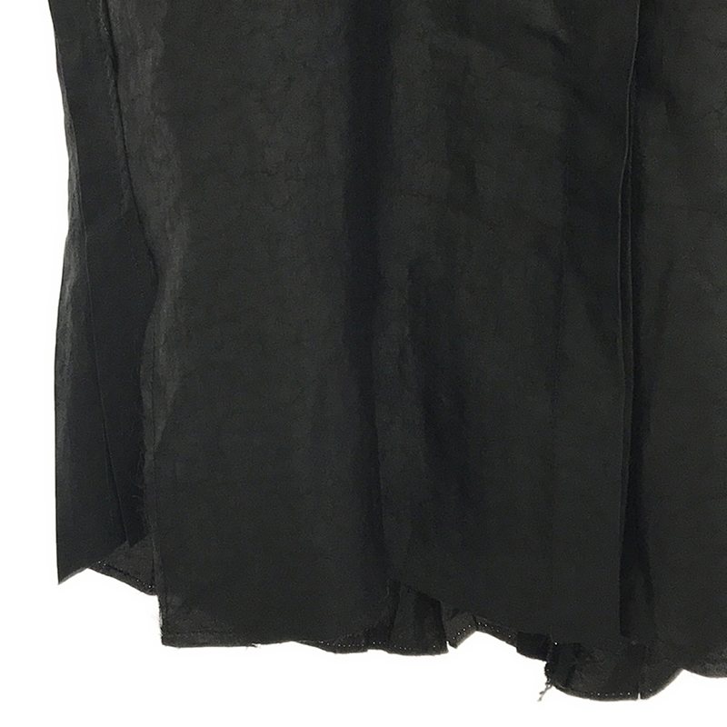 OLUBIYI THOMAS / オルヴィトーマス collarless pleat back shirt バックプリーツ カラーレス ノースリーブシャツ