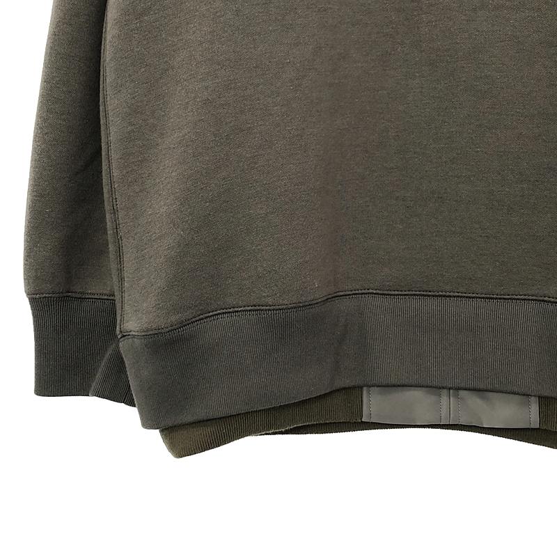 sacai / サカイ Sponge Sweat x Nylon Twill Pullover / ドッキング レイヤード MA-1 スウェット プルオーバー / トレーナー