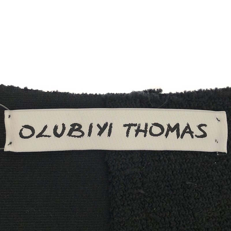 OLUBIYI THOMAS / オルヴィトーマス double panneled jumper パネル切替 クルーネックスウェット