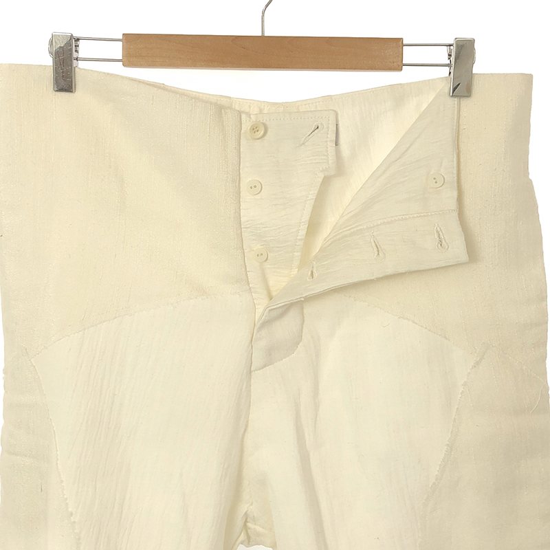 OLUBIYI THOMAS / オルヴィトーマス tapered bow trousers ヴィンテージファブリック パッチワーク テーパードパンツ