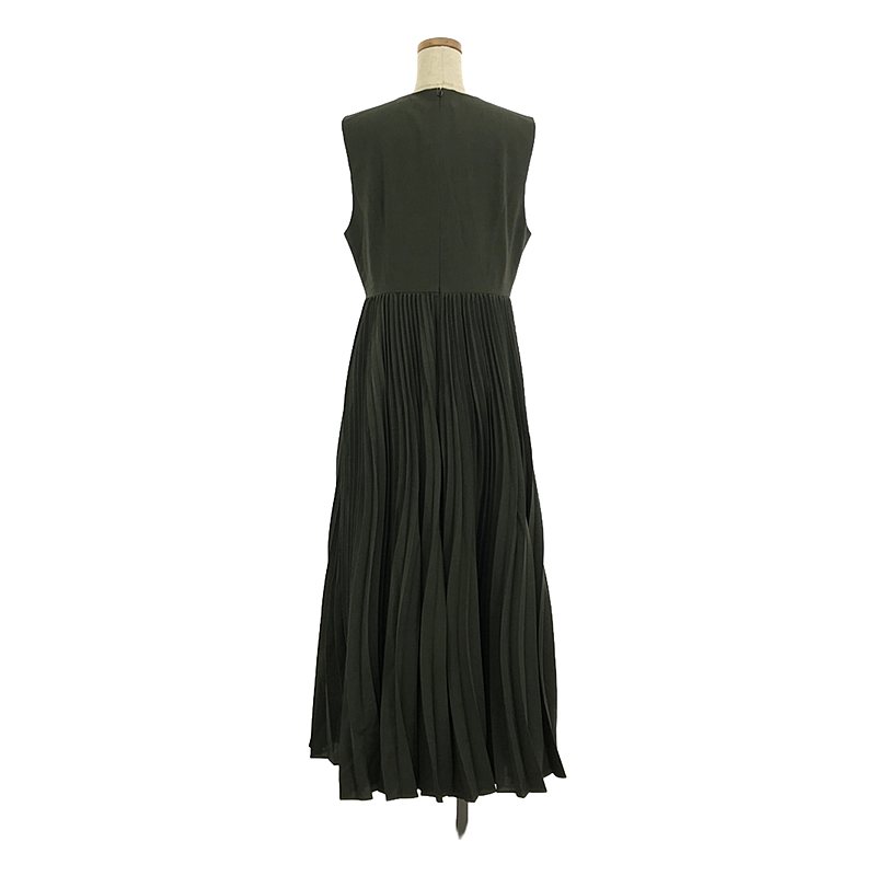 Mame Kurogouchi / マメクロゴウチ Curved Pleated Sleeveless Dress ワンピース