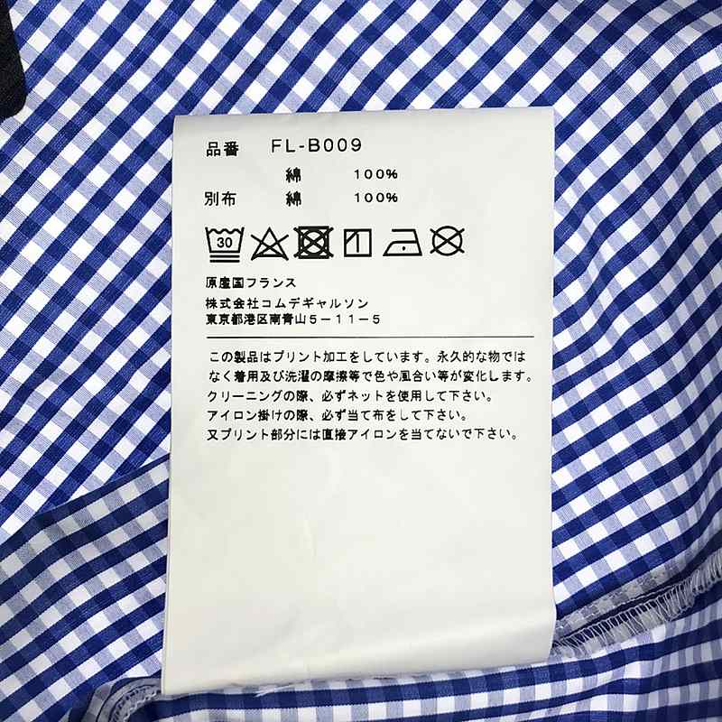 COMME des GARCONS SHIRT / コムデギャルソンシャツ × LACOSTE PRINT SHIRT チェック シャツ