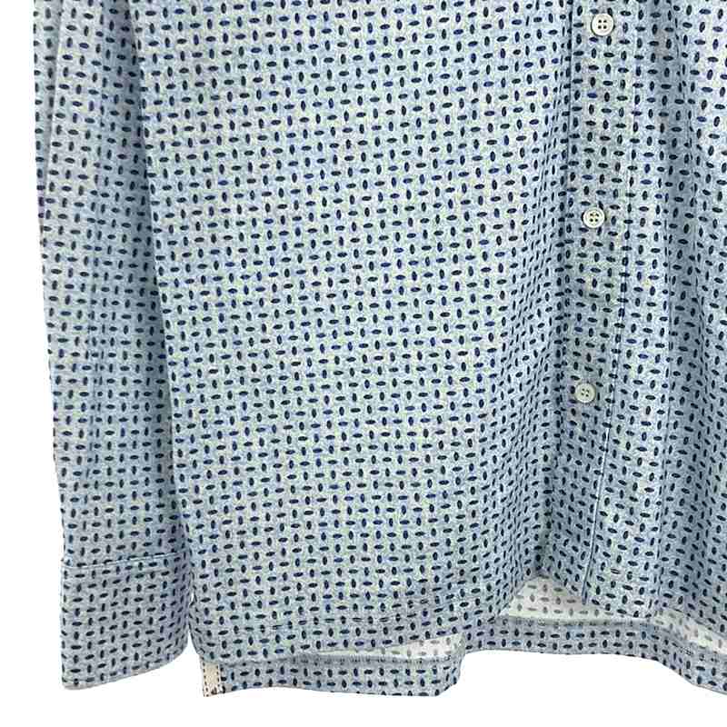 ISAIA / イザイア コットン 総柄  スリットシャツ