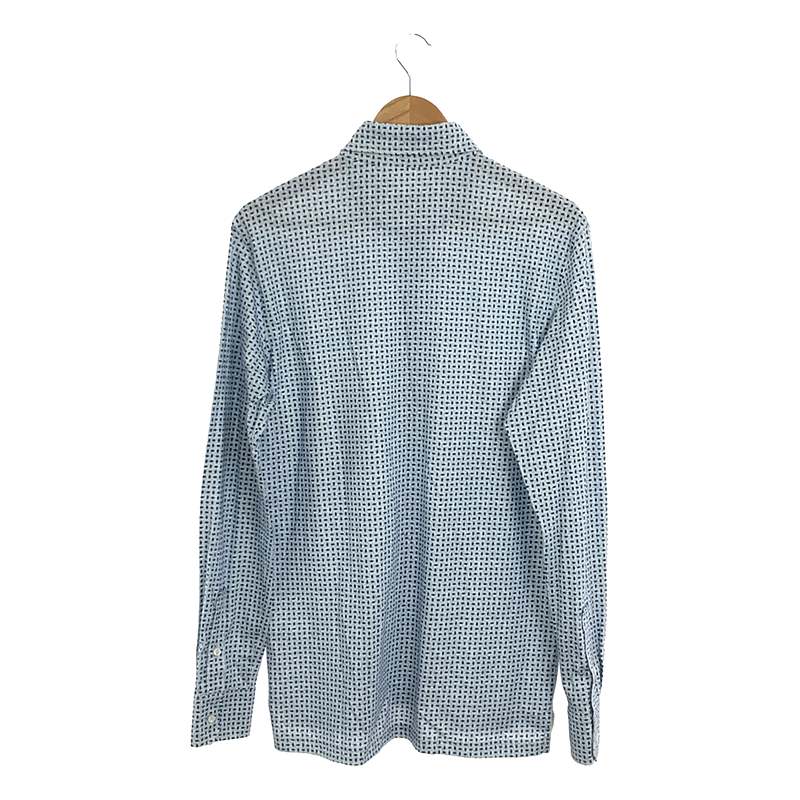 ISAIA / イザイア コットン 総柄  スリットシャツ