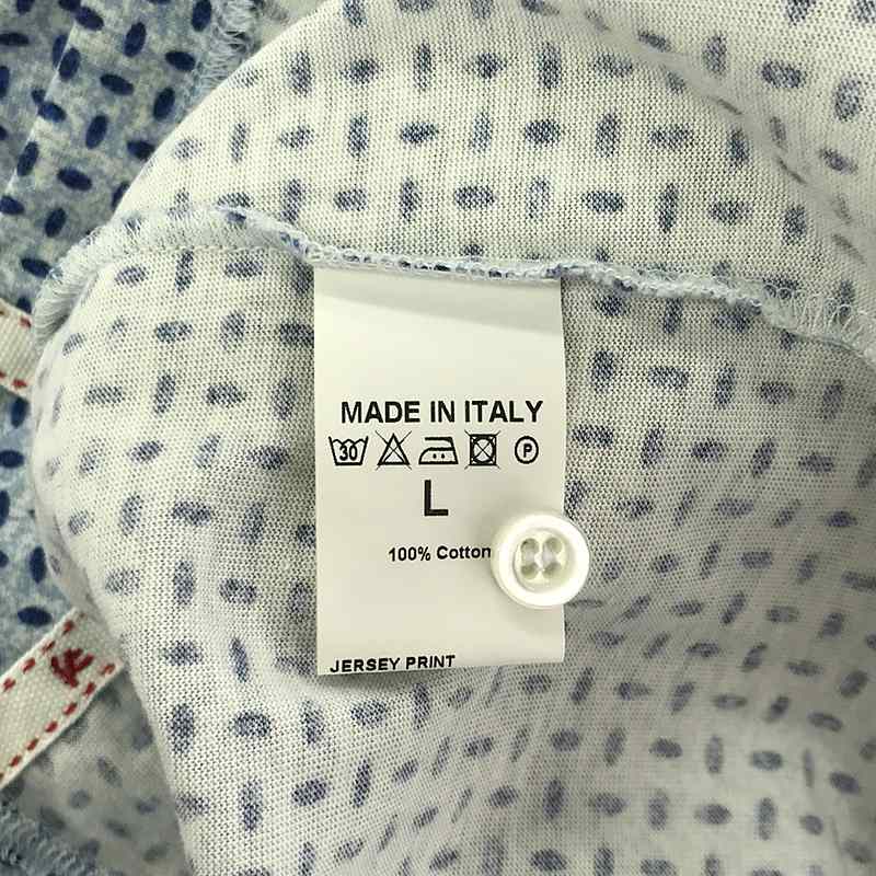 ISAIA / イザイア コットン 総柄  スリットシャツ