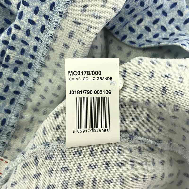 ISAIA / イザイア コットン 総柄  スリットシャツ