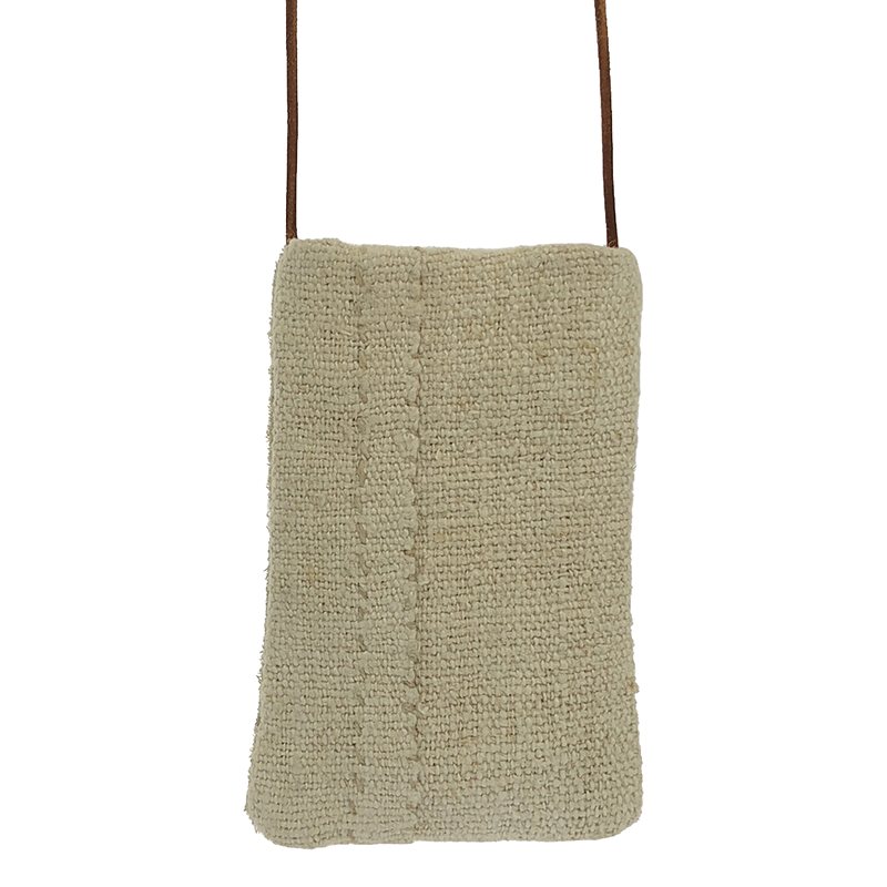 OLUBIYI THOMAS / オルヴィトーマス pouch スエード コットン 切替 ミニポーチ ショルダーバッグ