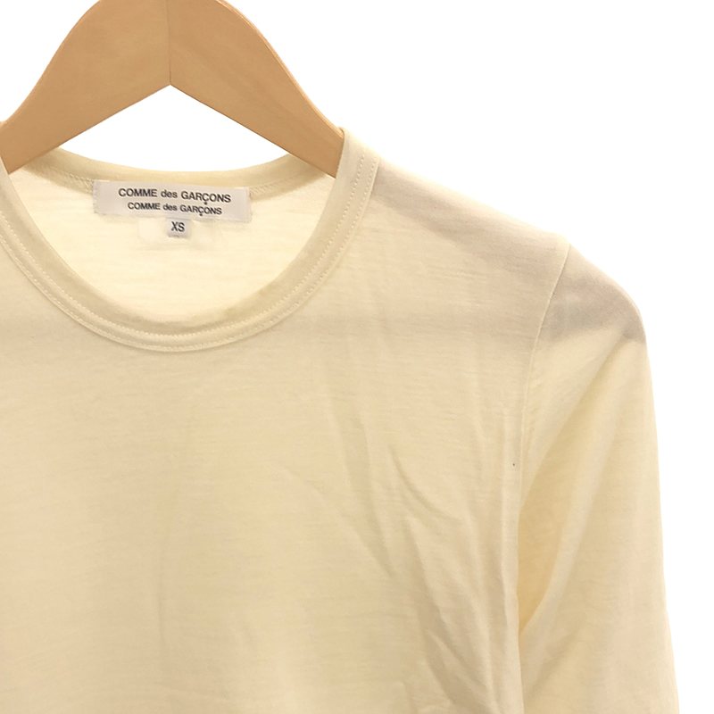 COMME des GARCONS COMME des GARCONS / コムコム アシンメトリーカットオフ ロングスリーブTシャツ