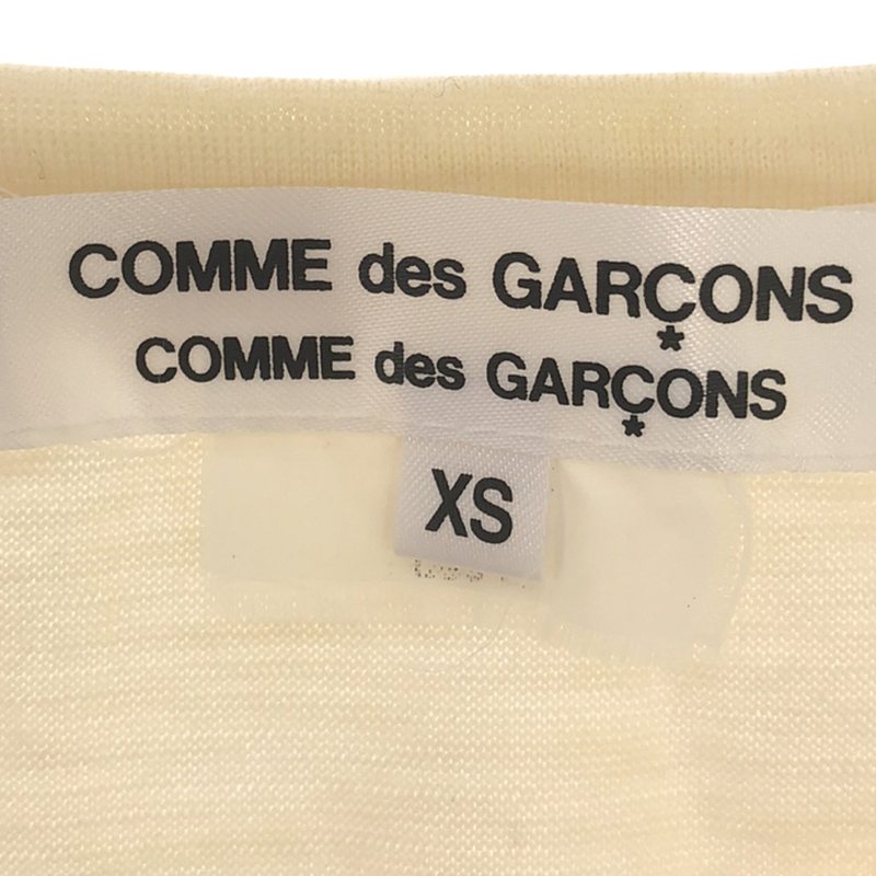 COMME des GARCONS COMME des GARCONS / コムコム アシンメトリーカットオフ ロングスリーブTシャツ