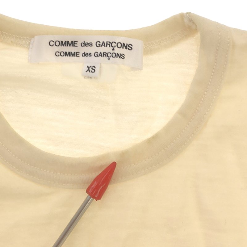COMME des GARCONS COMME des GARCONS / コムコム アシンメトリーカットオフ ロングスリーブTシャツ