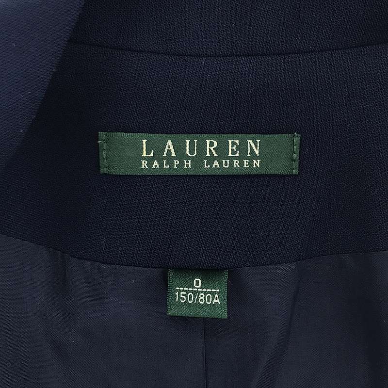 Lauren Ralph Lauren / ローレンラルフローレン ウール ピークドラペル ダブルブレスト テーラードジャケット