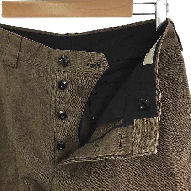 MARGARET HOWELL / マーガレットハウエル コットン リネン ツイル ストレートパンツ