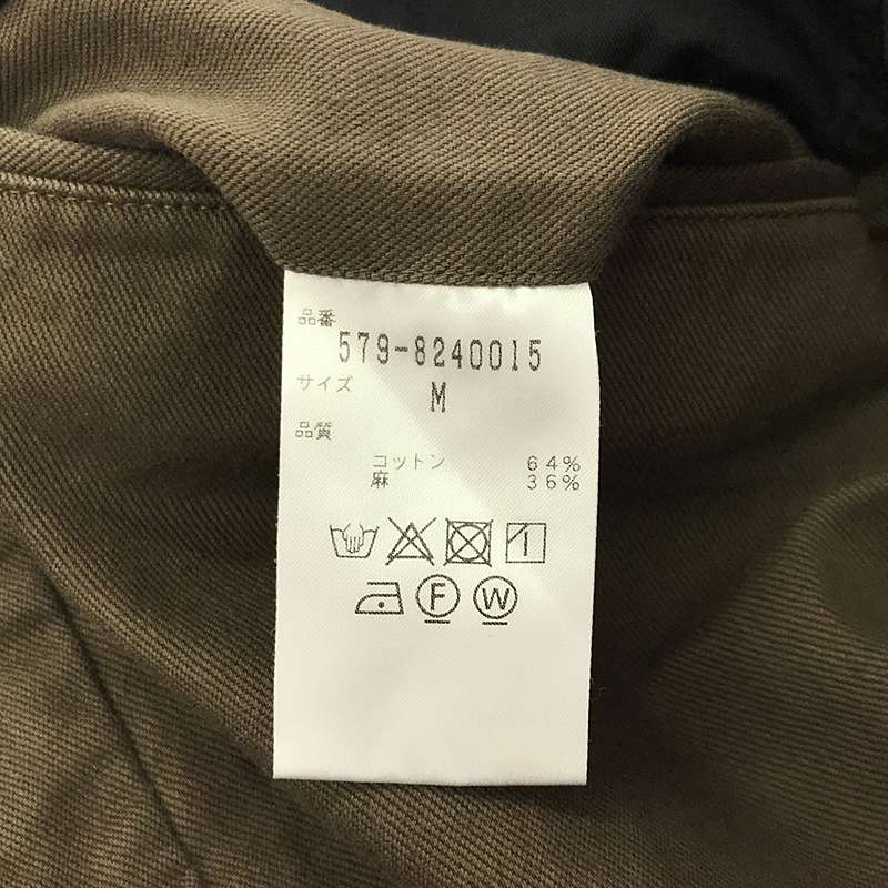 MARGARET HOWELL / マーガレットハウエル コットン リネン ツイル ストレートパンツ