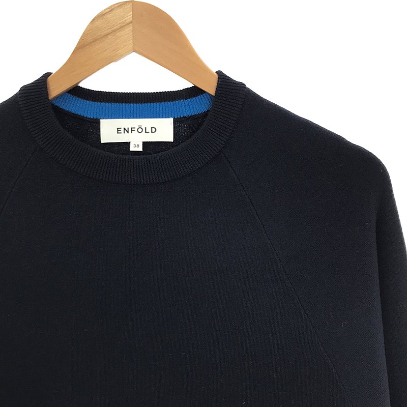ENFOLD / エンフォルド CASH TOUCH レイヤーカフプルオーバーニット