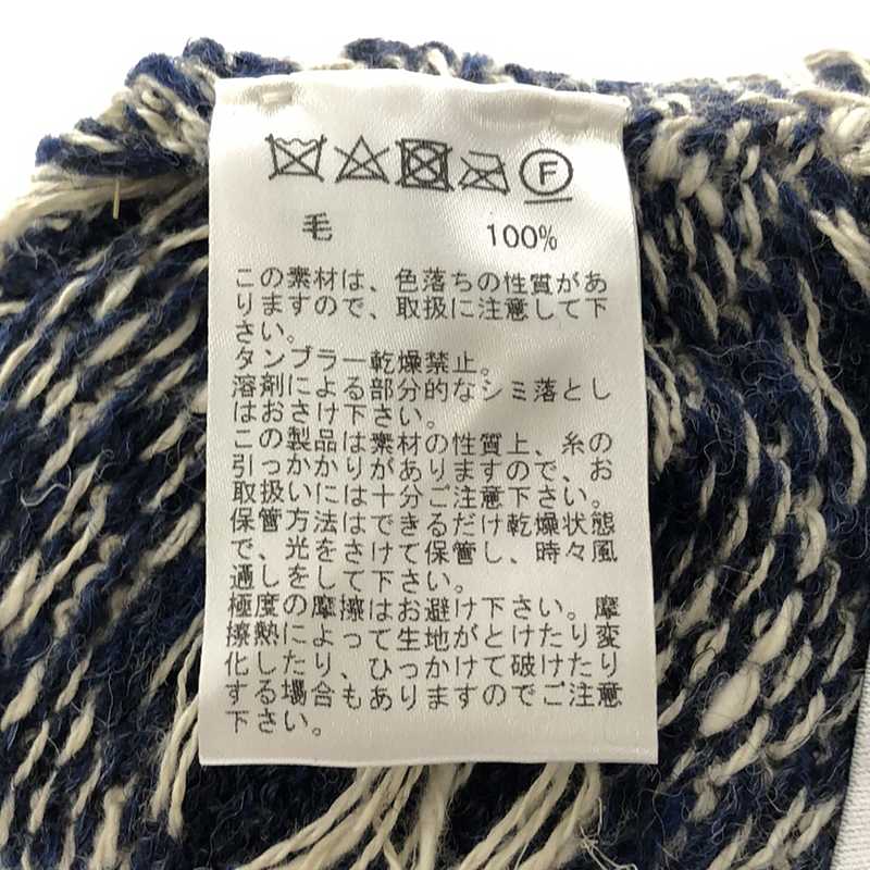 OLUBIYI THOMAS / オルヴィトーマス wool wrist warmers gloves ウール ジャガード フィンガーレスグローブ アームウォーマー