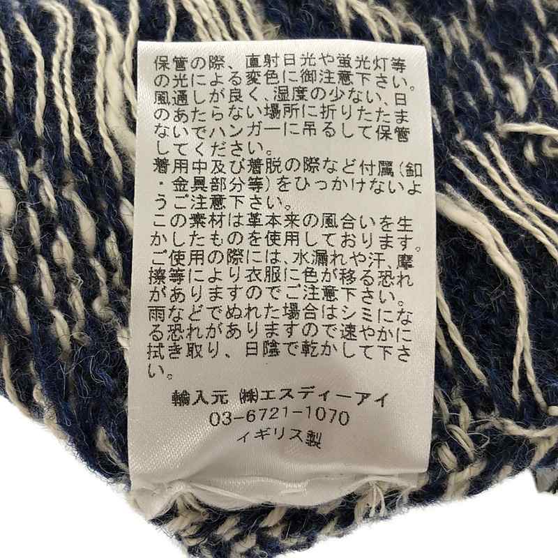 OLUBIYI THOMAS / オルヴィトーマス wool wrist warmers gloves ウール ジャガード フィンガーレスグローブ アームウォーマー