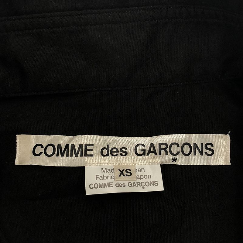 COMME des GARCONS / コムデギャルソン リボン装飾 ビッグカラー 変形シャツ