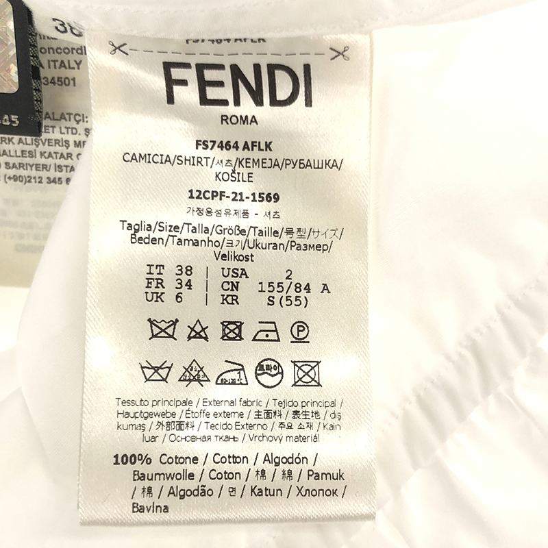 FENDI / フェンディ ローズ装飾 ノースリーブ シャツ ブラウス